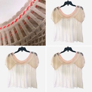 American Eagle Outfitters Crochet detail. Size Med